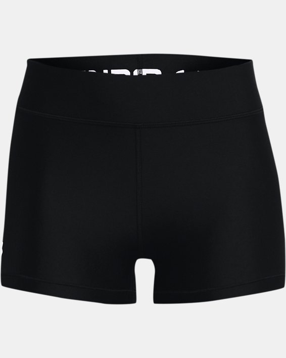 HeatGear® Shorts mit mittelhohem Bund für Damen, Black, pdpMainDesktop image number 4